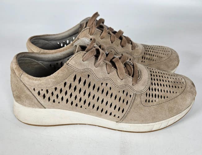 Dansko Charlie Taupe Suede Casual Comfort Womens Size 11 / 10.5 Athletic Sneaker