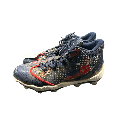 Used Under Armour FREEDOM CLEATS BB/SB Cleats Navy Blue Junior 05.5 11375-S000383437