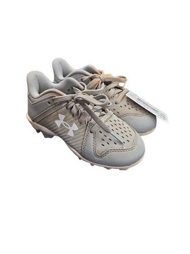Used Under Armour BASEBALL CLEATS BB/SB Cleats Grey Youth 11.0 11850-S000026144