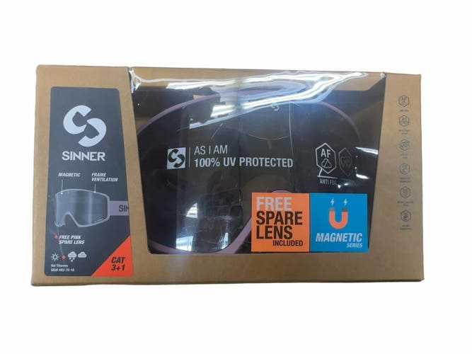 Sinner SIGO Ski & Snowboard Goggles with Magnetic Spare Lens
