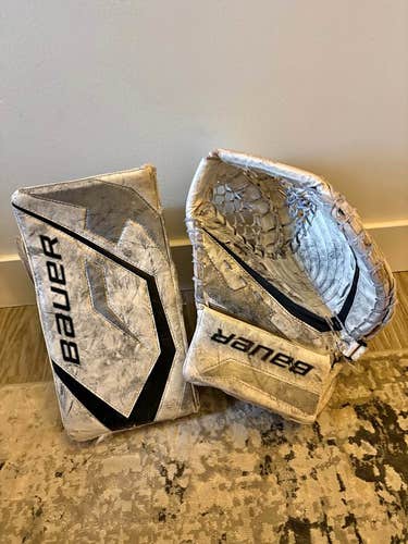Bauer Reactor Goalie Glove and Blocker (Junior)