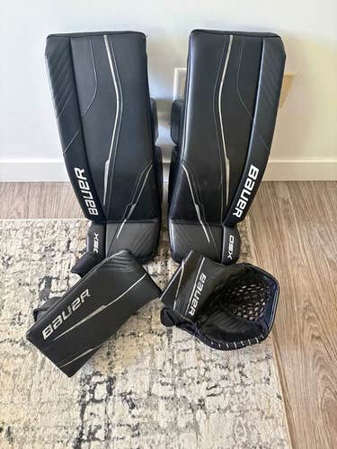 Bauer GSX Junior Goalie Set - Pads 28+, Blocker, and Catcher