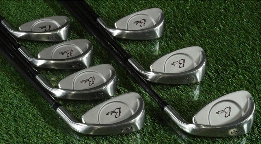 RARE BUTLER IRONS SET 3-9 GRAPHITE REGULAR FLEX SHAFTS RH ORIGINAL ~ L@@K!!