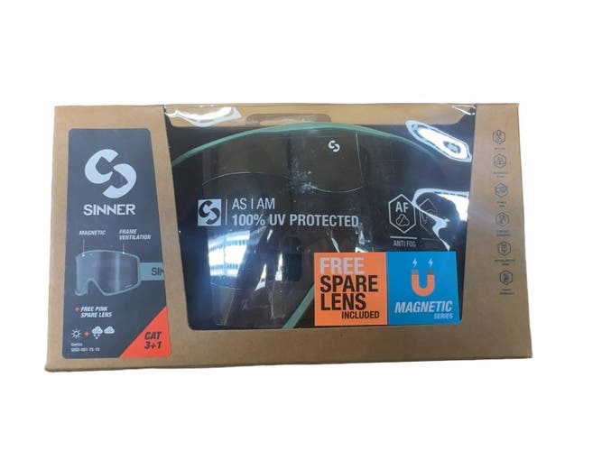Sinner SIGO Magnetic Ski & Snowboard Goggles with Spare Lens