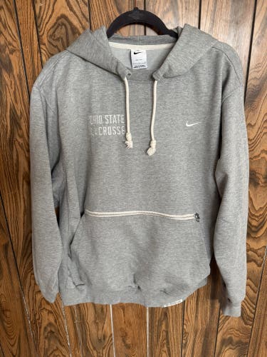 Gray Men's Ohio State Lacrosse Large Nike Sweatshirt (worn twice)