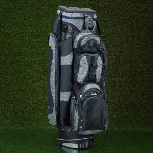 DATREK IDS CART BAG 14 WAY DIVIDERS GOLF BAG, LADIES WOMENS BLUE / GRAY ~ L@@K!!