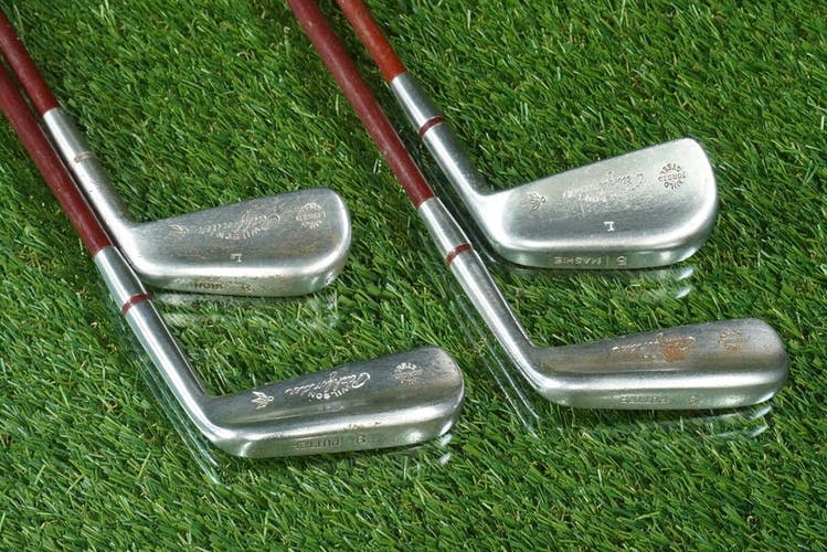 VINTAGE WILSON PATH FINDER MATCHED GOLF CLUB LOT 3 IRON, 5 MASHIE, TWO 9 PUTTERS
