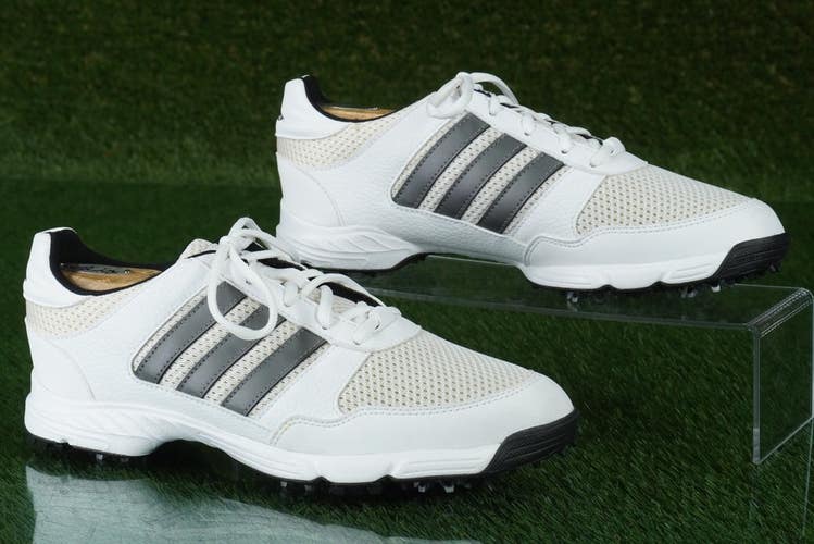 ADIDAS TECH RESPONSE TRAXION MEN'S 7 GOLF SHOES, WHITE GRAY ~ F33549 ~ NEW!!