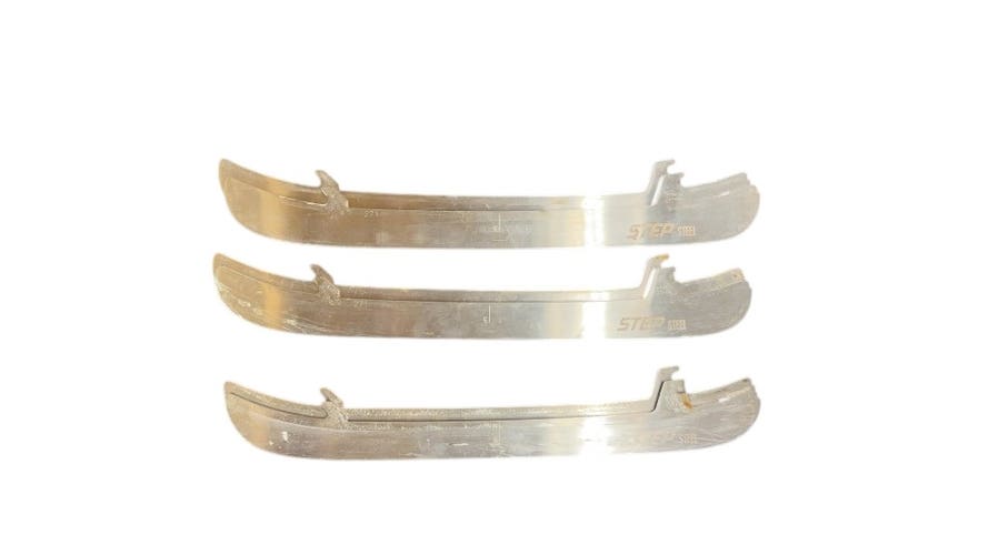 Step Steel Hockey Skate Runners 271mm Used - 3 pairs of Blades