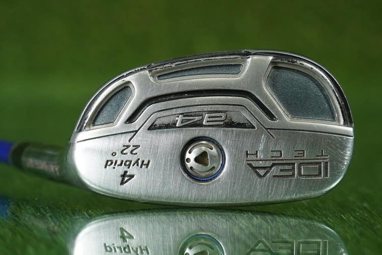 ADAMSGOLF IDEA TECH A4 4 HYBRID MITSUBISHI RAYON JAVLN FX H80 STIFF FLEX 22 RH