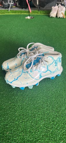 Unisex 1Y (Big Kids / Youth) Under Armour Spotlight Franchise RM 2.0 Mid Top Molded Cleats (Used)