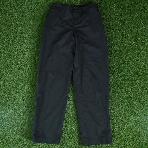 NIKE GOLF HYPERSHIELD WIND WATER REPEL PANTS TROUSERS BLACK, VGC WOMEN'S MEDIUM