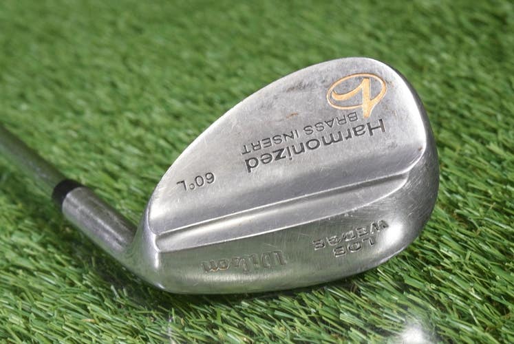 WILSON HARMONIZED LOB WEDGE 60* L BRASS INSERT WEDGE FLEX STEEL SHAFT ~ L@@K!!