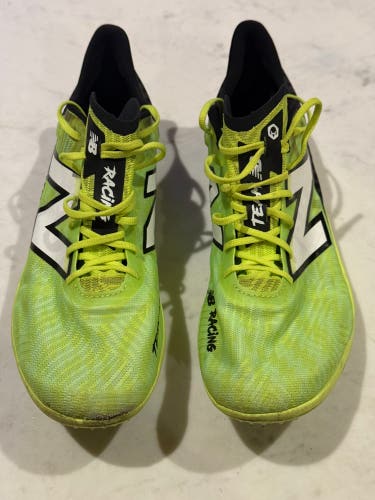 New Balance FuelCell MD500 v9 Track Spikes (Thirty Watt with Black" neon colorway. Size Men 10.5