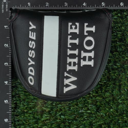 ODYSSEY WHITE HOT VERSA MALLET PUTTER HEADCOVER MAGNETIC CLOSURE BLACK / WHITE