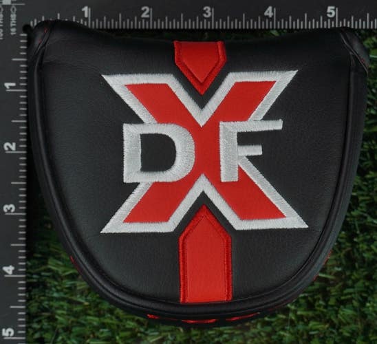 ODYSSEY DFX MALLET PUTTER HEADCOVER CLOSURE BLACK / RED ~ L@@K!!