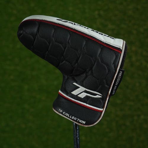 TAYLORMADE TP COLLECTION BLADE PUTTER HEADCOVER CLOSURE BLACK / WHITE