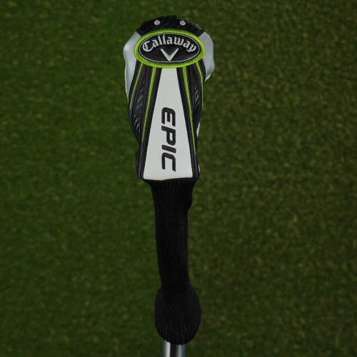 CALLAWAY EPIC 5 HYBRID HEADCOVER WHITE / BLACK / GREEN ~ L@@K!!