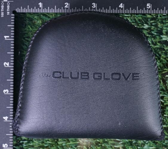 CLUB GLOVE RH MALLET PUTTER HEADCOVER, BLACK ~ L@@K!!