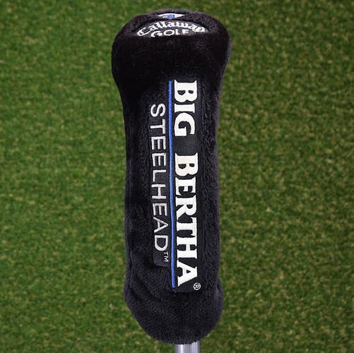 CALLAWAY GOLF BIG BERTHA STEELHEAD DRIVER HEADCOVER 1 BLACK ~ L@@K!!