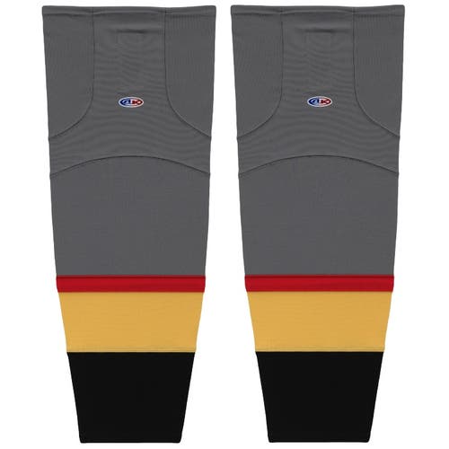 Athletic Knit HS2100-394 2017 Vegas Charcoal Mesh Ice Hockey Socks - Intermediate 25"