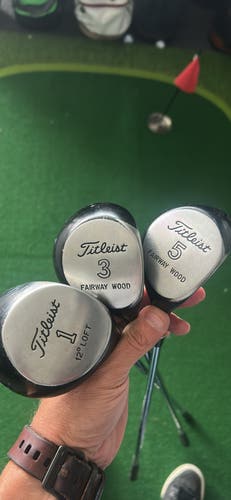 Men's Classic Titleist Right Handed Fairway Woods 1, 3, 5 (Used)