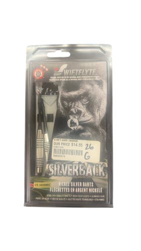 Swiftflyte Silverback Nickel Silver Steel Tip Darts New 26g