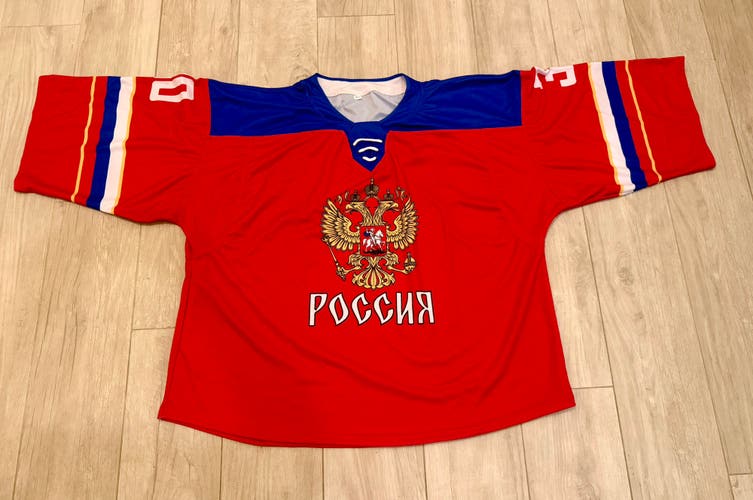 NEW Hockey Goalie Cut Jersey (РОССИЯ RED)