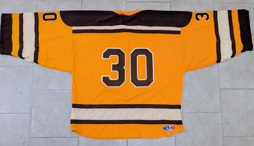 AK H550B Boston 2010 Winter Classic Style Goalie Jersey 4XL - New