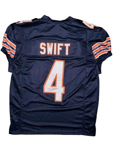 D'ANDRE SWIFT Signed Bears Custom Jersey JSA WITNESSED WC293123 1000+ Yds