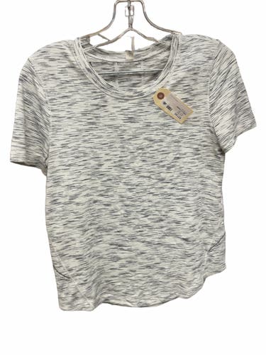 Lululemon Swiftly Tech Short Sleeve Shirt Size 4 White/Grey
