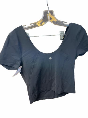 Lululemon Align Short Sleeve T-Shirt Size 12 Black