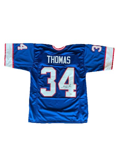 Thurman Thomas Autographed Signed Jersey Buffalo Bills NFL Beckett Witnessed COA