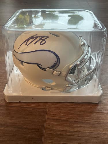 Adrian Peterson Autographed Signed Mini Helmet Minnesota Vikings NFL JSA COA