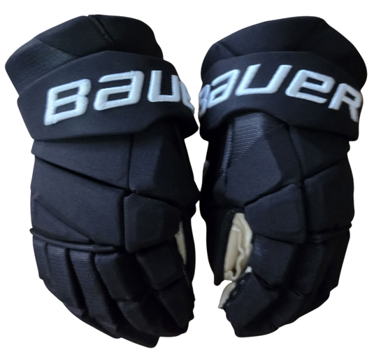 Bauer Vapor Hyperlite Custom Pro Stock Hockey Gloves Black 15" Used NHL EAU (16197)