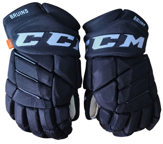 CCM Jetspeed Hockey Gloves 14" Pro Stock Black Used NHL (16199)
