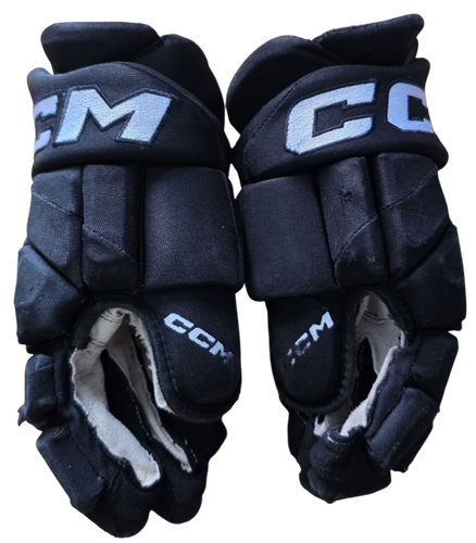 CCM Jetspeed Hockey Gloves 14" Pro Stock Black Used NHL (16202)