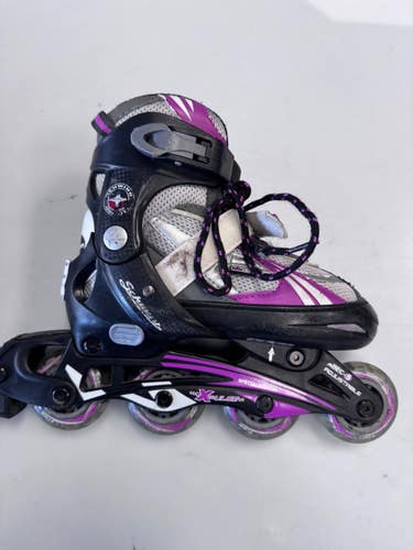Used Schwinn ADJ 1-4 Junior Rec Fitness Skates Black Adjustable 11860-S000317516