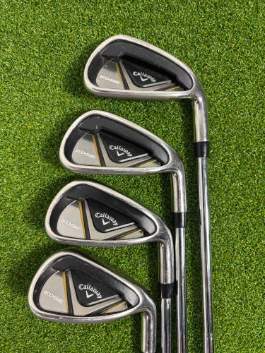 Men's Callaway Edge Right Handed Iron Set 4 Pieces 6-8, PW