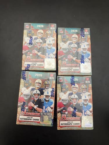 2026 Topps Bowman Football VALUE 4 Total BLASTER BOXES
