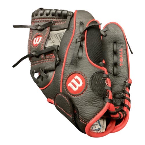 Used Wilson A200 T-BALL BB/SB Glove RH Throw Black 10" 11846-S000112128