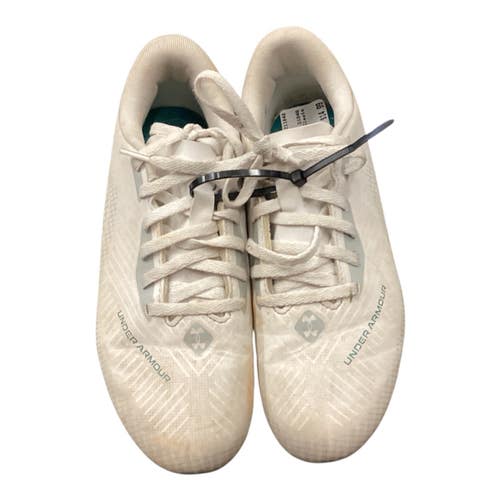 Used Under Armour Soccer Cleats White Junior 05 11846-S000112099