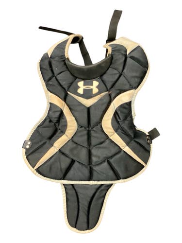 Used Under Armour CHEST PIECE Catchers Chest Protector Black Youth 11846-S000106305