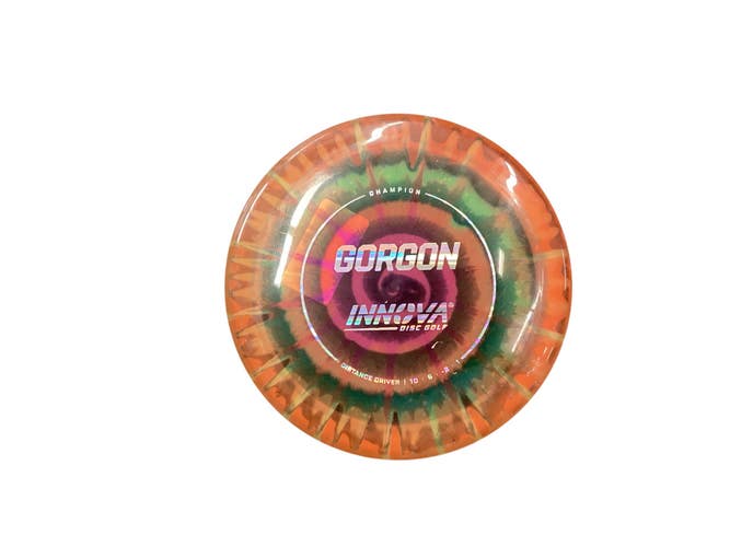 Used Innova CHAMPION I-DYE GORGON Disc Golf Driver Orange 11846-S000090802