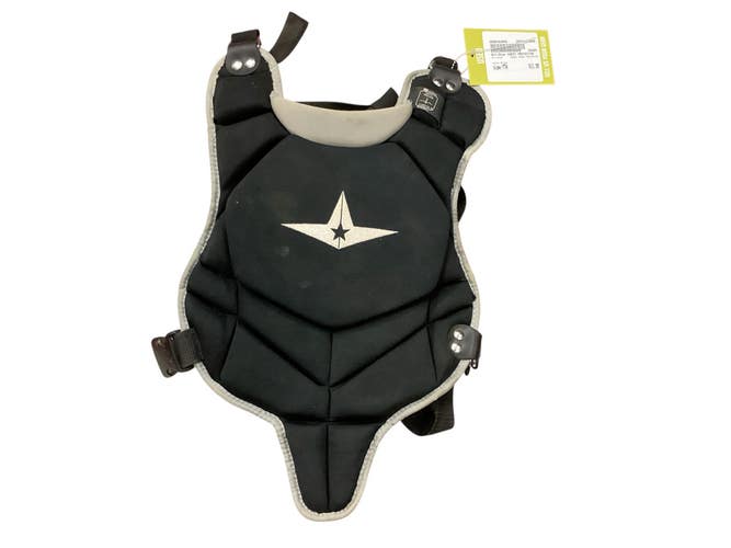 Used All-Star CHEST PROTECTOR Catchers Chest Protector Black Youth 11846-S000102948