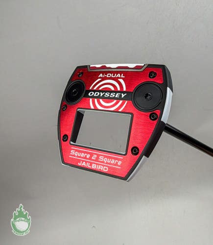 Used RH Odyssey Ai-Dual Square 2 Square JailBird 34" Putter Steel Golf Club