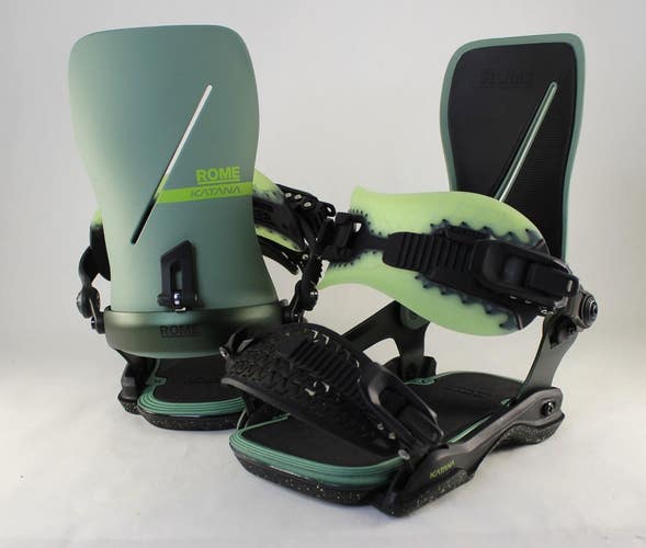 Rome Katana AW Snowboard Bindings M/L (Mens 7.5-10) Sage 2027 Demo