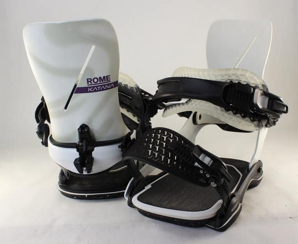 Rome Katana AW FASE Snowboard Bindings M/L (Mens 7.5-10) White 2027 Demo