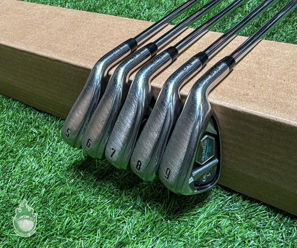 Used RH Callaway Rogue X Irons 5-9 KBS MAX 90g Regular Steel Golf Club Set