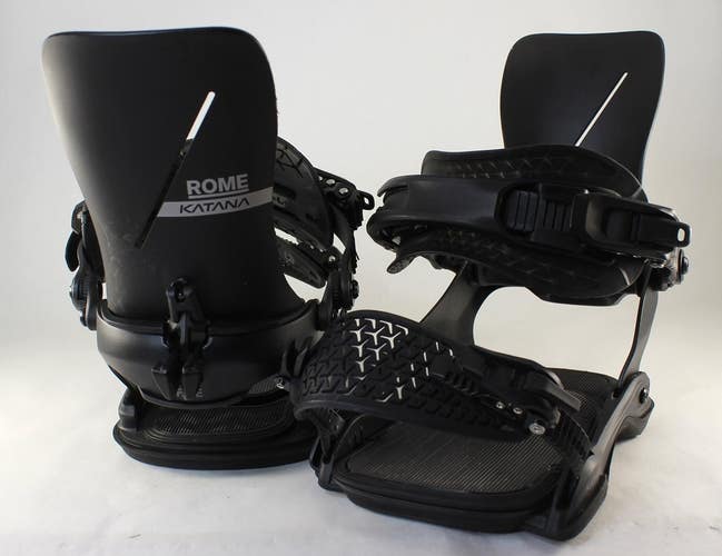 Rome Katana AW FASE Snowboard Bindings M/L (Mens 7.5-10) Black 2027 Demo